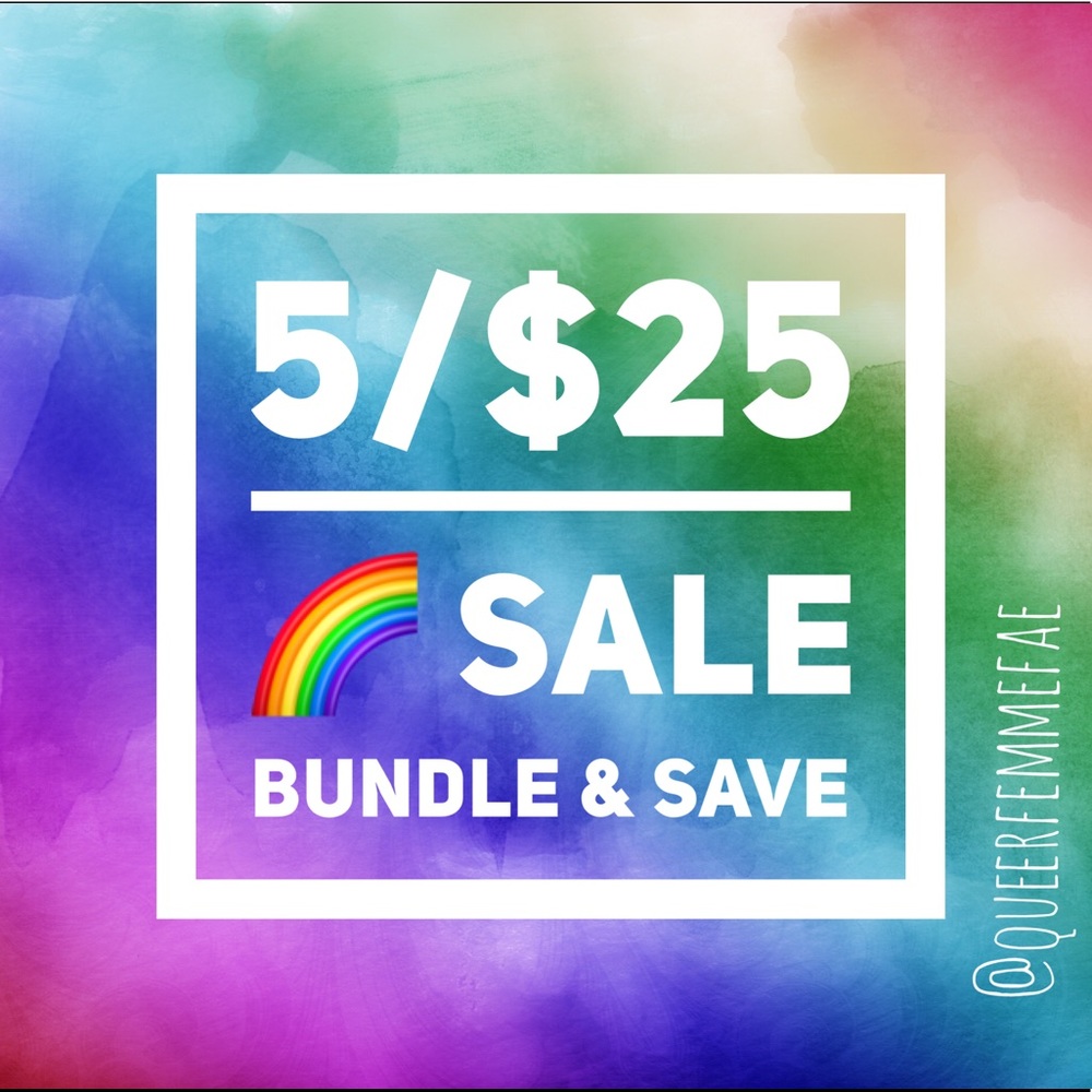 5/$25 🌈 Sale